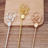 Hair Stick Findings, Zinc Alloy, with Iron, plated, DIY 