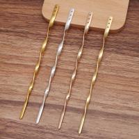 Hair Stick Findings, Brass, plated, DIY 145mm 