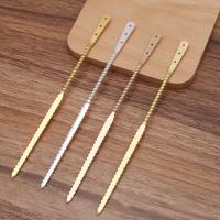 Hair Stick Findings, Brass, plated, DIY 147mm 