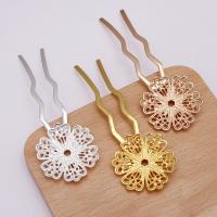 Hair Stick Findings, Zinc Alloy, with Brass, plated, DIY 