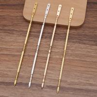 Hair Stick Findings, Brass, plated, DIY 140mm 