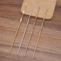 Hair Stick Findings, Brass, plated, DIY 158mm 