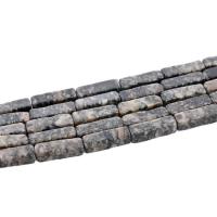 Piedra preciosa sintética Abalorio, Rectángular, pulido, Bricolaje, 4x13mm, 29PCs/Sarta, Vendido por Sarta