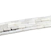Jade Blanco, Rectángular, pulido, Bricolaje, Blanco, 4x13mm, 29PCs/Sarta, Vendido por Sarta