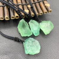 Gemstone Jewelry Pendant, Green Fluorite, handmade, DIY, green, 20mm 