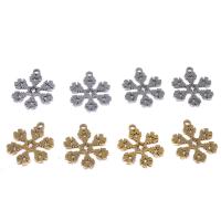 Stainless Steel Jewelry Charm, Snowflake, plated & DIY 16*14*1mm Approx 1mm 
