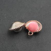 Acrylic Jewelry Pendant, with Flocking Fabric & DIY 19*17*9mm 