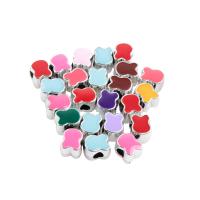 Acryl Schmuck Perlen, Bär, unterschiedliche Farbe und Muster für die Wahl & DIY, keine, 10*8*7mm, Bohrung:ca. 3mm, verkauft von PC