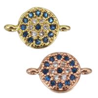 Cubic Zirconia Micro Pave Brass Connector, plated, micro pave cubic zirconia Approx 0.5mm 