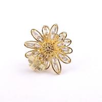 Cubic Zirconia Brooch, Brass, fashion jewelry & for woman & with cubic zirconia, 20mm 
