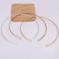 Hair Band Findings, Iron, plated, DIY 