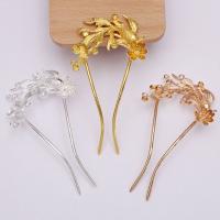 Hair Stick Findings, Zinc Alloy, with Brass, plated, DIY 