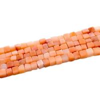Персиковый камень, персиковый камень, Площади, полированный, DIY 90пряди/Strand, продается Strand