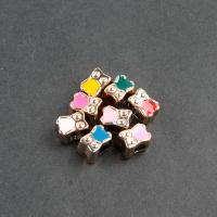 Émail acrylique perles, différentes couleurs et motifs pour le choix & DIY, plus de couleurs à choisir, 8*6*5mm Environ 3mm, Vendu par PC