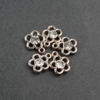 Acrylic Jewelry Pendant, Flower, DIY, golden, 17*14*5mm Approx 2mm 