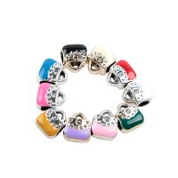 Schmelz Acryl Perlen, Handtasche, unterschiedliche Farbe und Muster für die Wahl & DIY, keine, 10*9*6mm, Bohrung:ca. 4mm, verkauft von PC