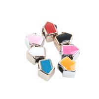 Émail acrylique perles, pointe de flèche, différentes couleurs et motifs pour le choix & DIY, plus de couleurs à choisir, 10*8*7mm Environ 4mm, Vendu par PC