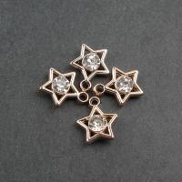 Acrylic Jewelry Pendant, Star, DIY, golden, 17*14*5mm Approx 2mm 