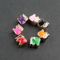 Émail acrylique perles, lapin, différentes couleurs et motifs pour le choix & DIY, plus de couleurs à choisir, 18*11*9mm Environ 3mm, Vendu par PC