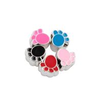 Émail acrylique perles, Griffe, différentes couleurs et motifs pour le choix & DIY, plus de couleurs à choisir, 12*12*7mm Environ 5mm, Vendu par PC