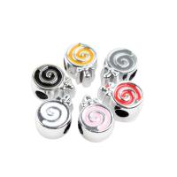 Émail acrylique perles, bonbon, différentes couleurs et motifs pour le choix & DIY, plus de couleurs à choisir, 14*10*7mm Environ 4mm, Vendu par PC