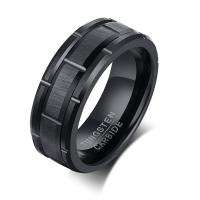 Men Stainless Steel Ring in Bulk, fashion jewelry & for man, black 