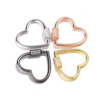 Fashion Carabiner Key Ring, Brass, with Cubic Zirconia, Star, plated & DIY & micro pave cubic zirconia 30*31mm 