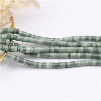 Jadeit Perlen, Jade, flache Runde, poliert, DIY, grün, 3x6mm, verkauft von Strang