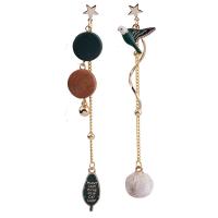 Asymmetric Earrings, Zinc Alloy, fashion jewelry & for woman 
