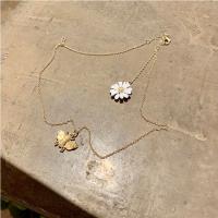 Zinc Alloy Necklace, fashion jewelry, golden, 49CM 
