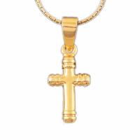 Brass Jewelry Pendants, Cross, fashion jewelry, golden 