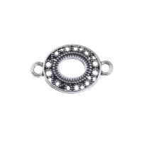 Zinc Alloy Connector Setting, antique silver color plated, DIY 