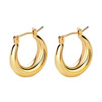 Brass Huggie Hoop Earring, fashion jewelry 