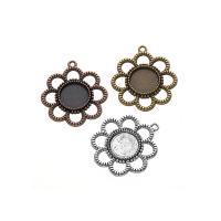 Zinc Alloy Pendant Cabochon Setting, plated, DIY Inner Approx 12mm 