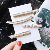 Alligator Hair Clip, Zinc Alloy, with Plastic Pearl, gold color plated, fashion jewelry & for woman 