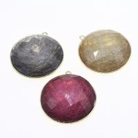 Resin Jewelry Pendant, Round & DIY 39*37*8mm Approx 3mm 