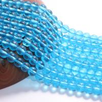 Meteorite Beads, Round, DIY & matte, blue 