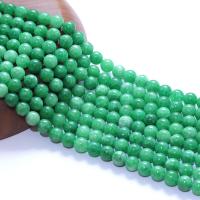 Perle agate verte naturelle, Rond, poli, DIY & normes différentes pour le choix, vert, Vendu par sac