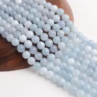 Sapphire​ Beads, Round, polished, DIY light blue 