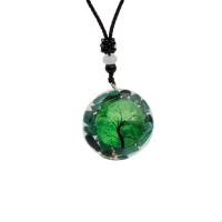 Mixed Gemstone Pendants, Synthetic Resin, with Natural Gravel, Tree, plated, fashion jewelry & for woman 