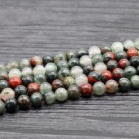 Einzelne Edelstein Perlen, Afrikanischer Blutstein, DIY & verschiedene Größen vorhanden, verkauft von Strang