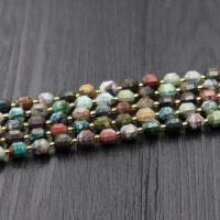 Chrysocolla Beads, polished, DIY & faceted, multi-colored 