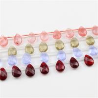 Translucent Glass Beads, Synthetic Glass, Teardrop, DIY & faceted 