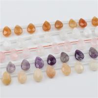 Gemischte Edelstein Perlen, Naturstein, Tropfen, DIY & facettierte, keine, 8x12mm, verkauft von Strang