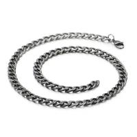 Titanium Steel Chain Necklace, plated  & for man 