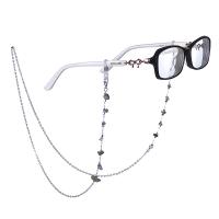 Zinc Alloy Glasses Chain, with Natural Stone, anti-skidding & fashion jewelry 