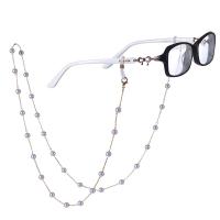 Zinklegierung Brillenkette, mit Kunststoff Perlen, Anti-Skidding & Modeschmuck, keine, verkauft von Strang