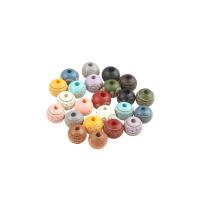 Printing Wood Beads, Round & DIY 12*13*13mm Approx 3mm 