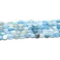 Aquamarin Perlen, poliert, DIY & verschiedene Größen vorhanden, hellblau, verkauft von Strang