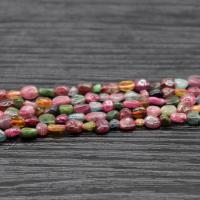 Natural Tourmaline Beads, irregular, polished, DIY 